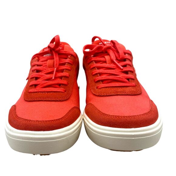 NIB Kizik Women's Prague 2 Sneakers Poppy Red White Trim Lace Up Size 8.5 - Picture 5 of 11